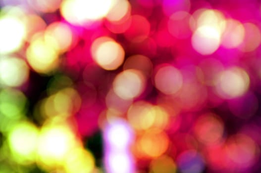 Abstract circular bokeh nature background of light . Blur background