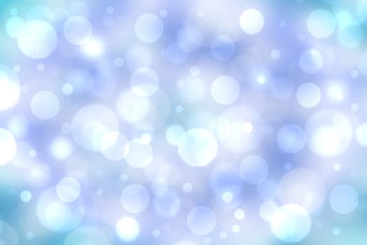 Abstract blurred fresh vivid spring summer light delicate pastel blue turquoise bokeh background texture with bright circular soft color lights. Card concept. Beautiful backdrop illustration.