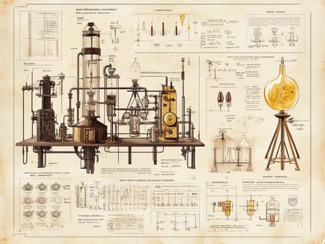 Detailed infographic showcases the gold production process, featuring equipment used in extraction and refinement methods along with scientific diagrams and notes.