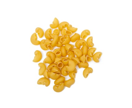Pipe rigate Italian pasta isolated on white background
