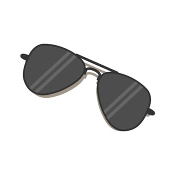 sunglasses black uv protection style illustration