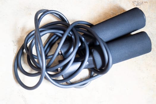 Equipment for jump rope sports, stock photo