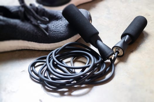 Equipment for jump rope sports, stock photo