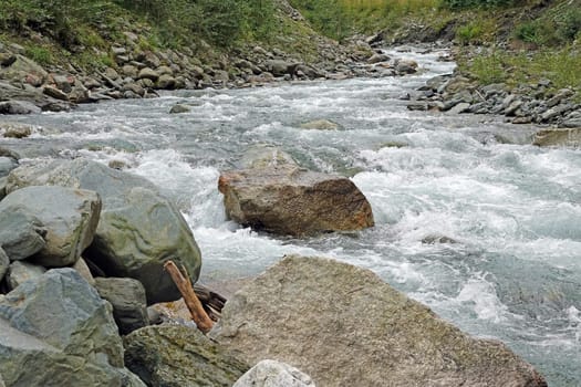 The Hollersbach in the Hohe Tauern National Park
