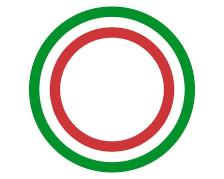 Italian flag with copy space