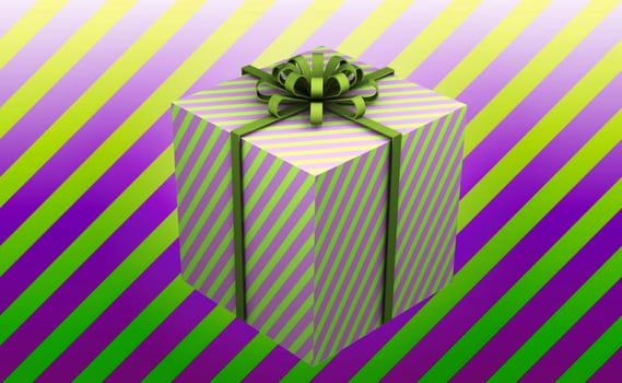 Happy birthday and gift box background