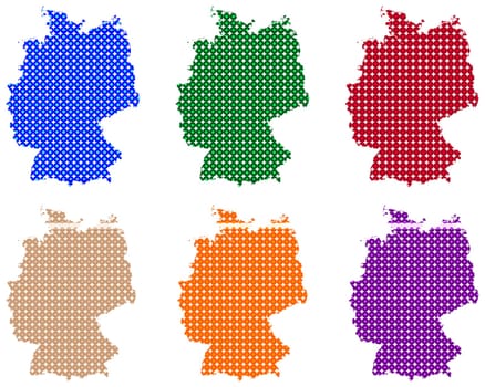 Karten von Deutschland in Kreisen
