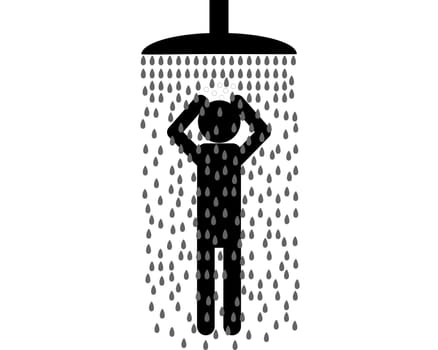 Symbol für öffentliche Dusche