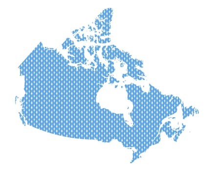 Plain map of Canada