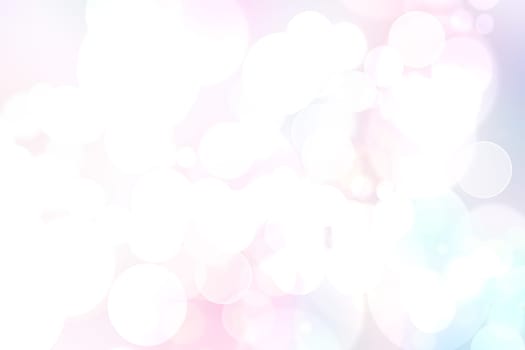 Abstract blurred vivid spring summer light delicate pastel pink bokeh background texture with bright soft color circles. Space for your text. Beautiful backdrop illustration.