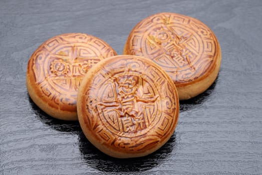 Traditional mooncake for Chinese mid autumn festival