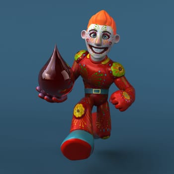 Mexican hero - 3D Illustration