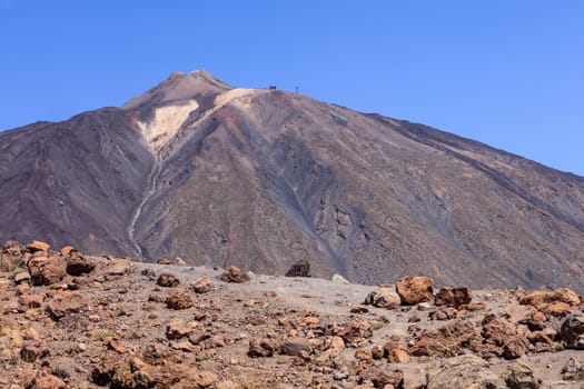 Volcano El Teide in The National Park of Las Canadas del Teide. Tenerife, Spain