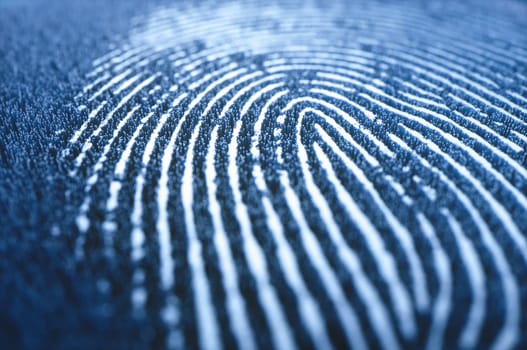 High relief 3D digital printing. Concept of technology and security of personal data.