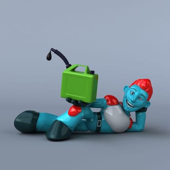 Red Robot - 3D Illustration