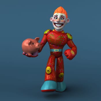 Mexican hero - 3D Illustration
