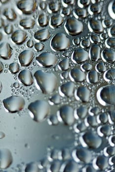 Water drops on a plastic bottle macro background fine art prints