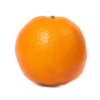 Juicy fresh orange isolated on white background