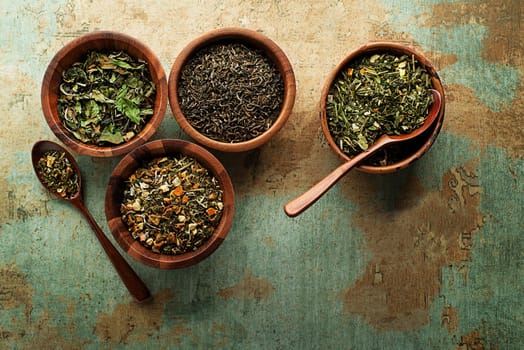 Spices and herbs collection for cooking healthy meal
