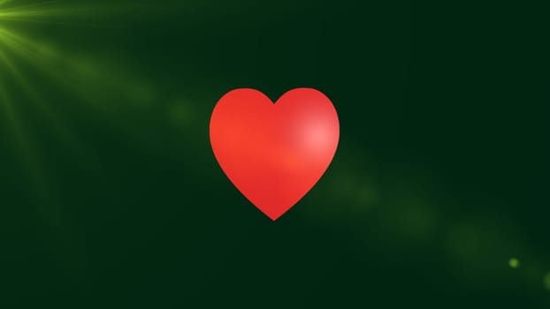 The 3d rendering of Love Hearts, Heart icon with nice background