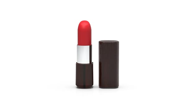The 3d rendering of Fashion Colorful Lipsticks isolated on white background