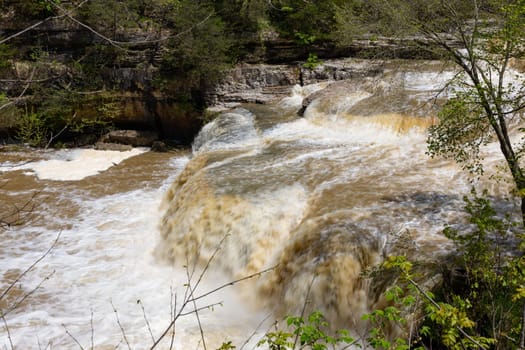 Cataract Falls on the Mill Creek, after heavy rains