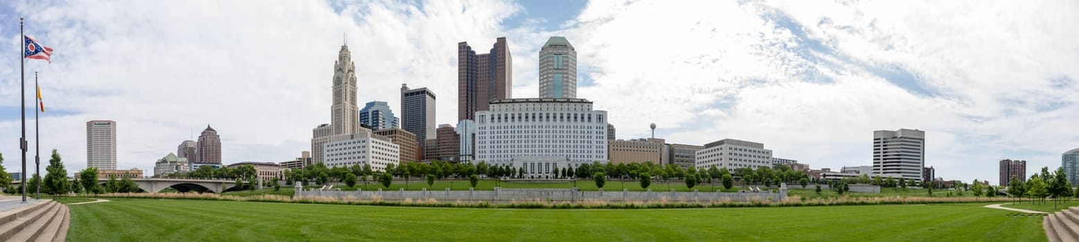 Columbus, city in the state of Ohio, United States of American, as seen from the Genoa Park