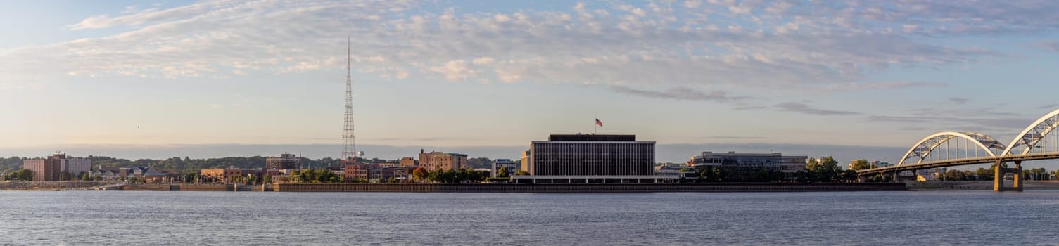 Moline, in the state of Illinois, United States Of America, as seen across the Mississippi River