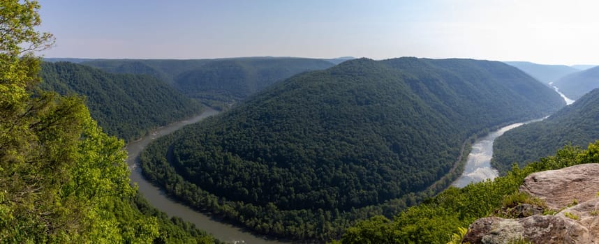 View of the New River from the Grandview located at Beaver, West Virginia, United States of America