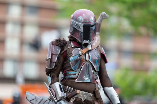 Louisville, Kentucky, USA - May 2, 2019: The Pegasus Parade, Members of the 501st Legion, wearing Star Wars outfits during the parade