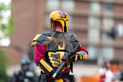 Louisville, Kentucky, USA - May 2, 2019: The Pegasus Parade, Members of the 501st Legion, wearing Star Wars outfits during the parade
