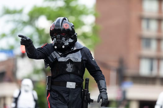 Louisville, Kentucky, USA - May 2, 2019: The Pegasus Parade, Members of the 501st Legion, wearing Star Wars outfits during the parade
