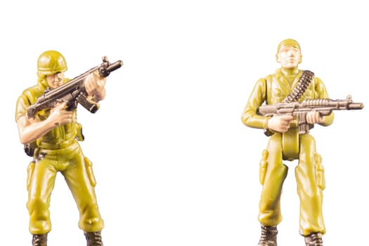Toy soldiers of navy seals. Miniature of Soldiers