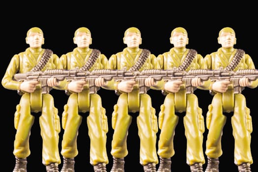 Toy soldiers of navy seals. Miniature of Soldiers