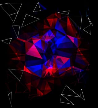 Colorful Polygonal Mosaic Background, illustration,  Creative  Design