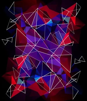 Colorful Polygonal Mosaic Background, illustration,  Creative  Design