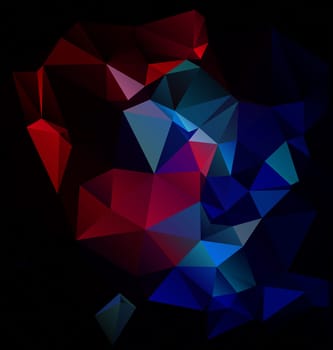 Colorful Polygonal Mosaic Background, illustration,  Creative  Design