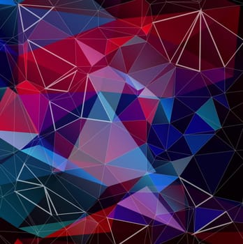 Colorful Polygonal Mosaic Background, illustration,  Creative  Design