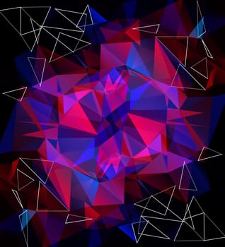 Colorful Polygonal Mosaic Background, illustration,  Creative  Design