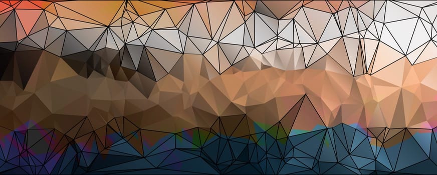 Colorful Polygonal Mosaic Background, illustration,  Creative  Design