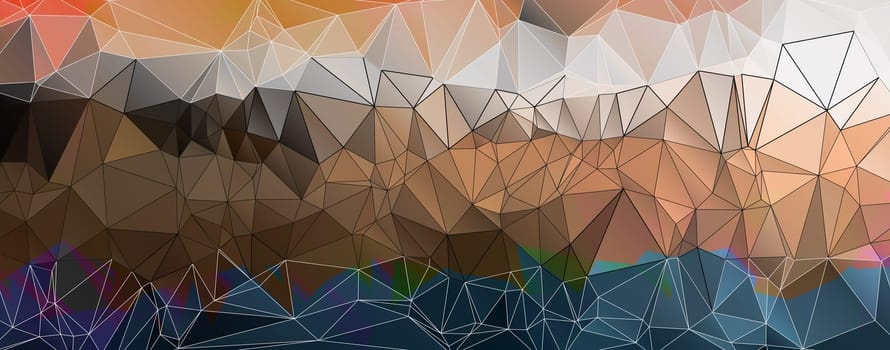 Colorful Polygonal Mosaic Background, illustration,  Creative  Design