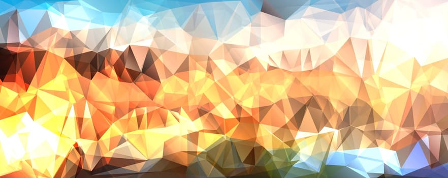 Colorful Polygonal Mosaic Background, illustration,  Creative  Design