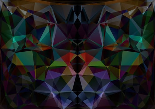 Colorful Polygonal Mosaic Background, illustration,  Creative  Design