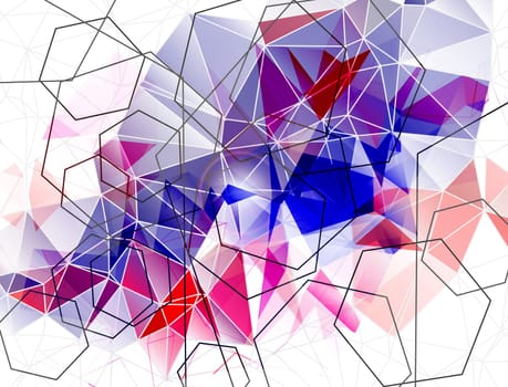 Colorful Polygonal Mosaic Background, illustration,  Creative  Design