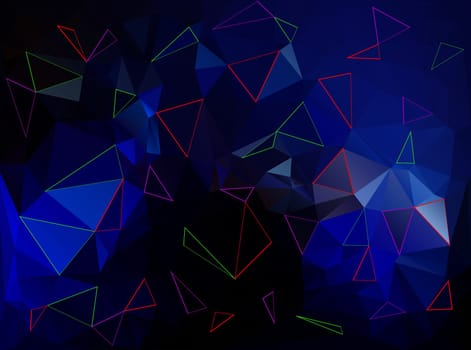 Colorful Polygonal Mosaic Background, illustration,  Creative  Design