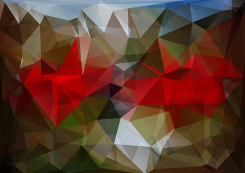 Colorful Polygonal Mosaic Background, illustration,  Creative  Design