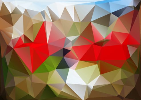 Colorful Polygonal Mosaic Background, illustration,  Creative  Design
