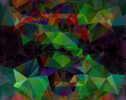 Colorful Polygonal Mosaic Background, illustration,  Creative  Design