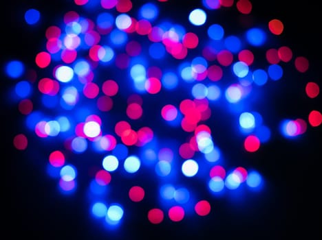 Colored red and blue color bokeh background
