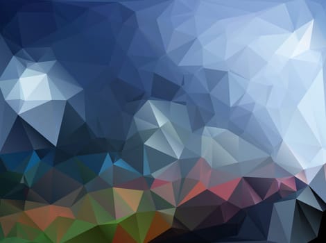 Colorful Polygonal Mosaic Background, illustration,  Creative  Design